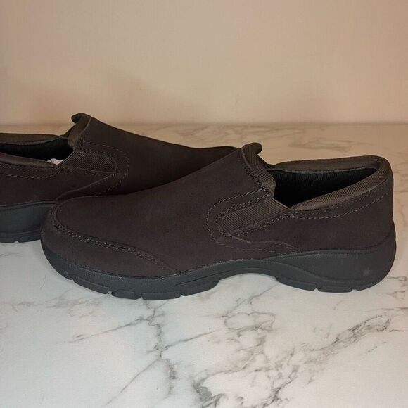 Lands End All Weather Moc Dark Brown Suede size 9.5 - Picture 8 of 10